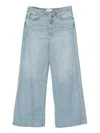 Re/done Five-pocket Design Wide-leg Jeans In Blue