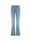 Re/done Five-pocket Flared Jeans In Blue