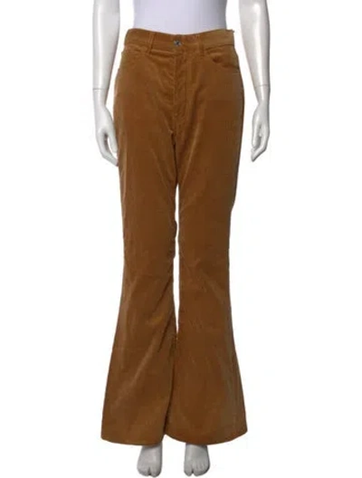 Pre-owned Re/done Flared Pants In Brown