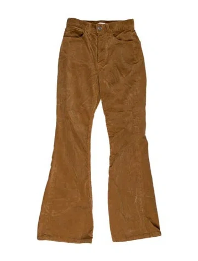 Pre-owned Re/done Flared Pants In Brown