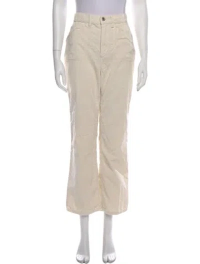Pre-owned Re/done Flared Pants In Neutral