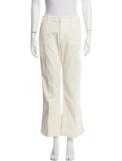 Pre-owned Re/done Flared Pants In White