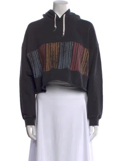 Pre-owned Re/done Graphic Print Crew Neck Sweatshirt In Gray