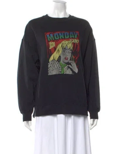 Pre-owned Re/done Graphic Print Crew Neck Sweatshirt In Multi