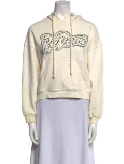 Pre-owned Re/done Graphic Print Crew Neck Sweatshirt In Neutral