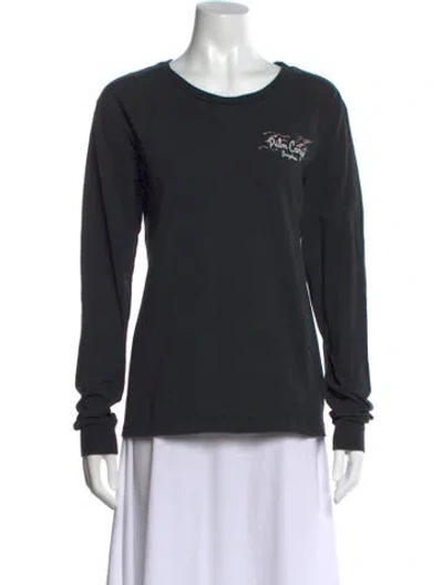 Pre-owned Re/done Graphic Print Crew Neck T-shirt In Gray