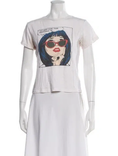 Pre-owned Re/done Graphic Print Crew Neck T-shirt In Multi