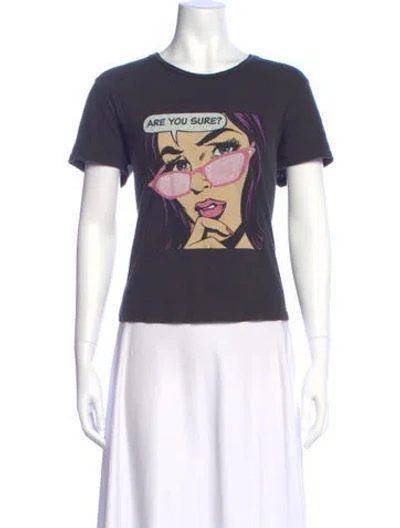 Pre-owned Re/done Graphic Print Crew Neck T-shirt In Multi