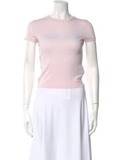 Pre-owned Re/done Graphic Print Crew Neck T-shirt In Neutral