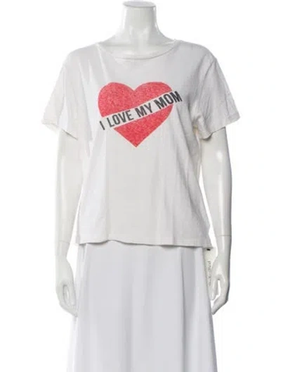 Pre-owned Re/done Graphic Print Crew Neck T-shirt In Neutral