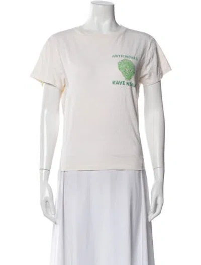 Pre-owned Re/done Graphic Print Crew Neck T-shirt W/ Tags In Multi