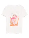 Re/done Classic Superhero Graphic T-shirt In White