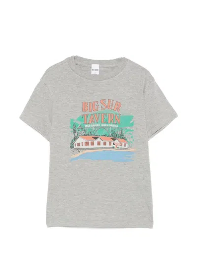 Re/done Graphic T-shirt In Gray