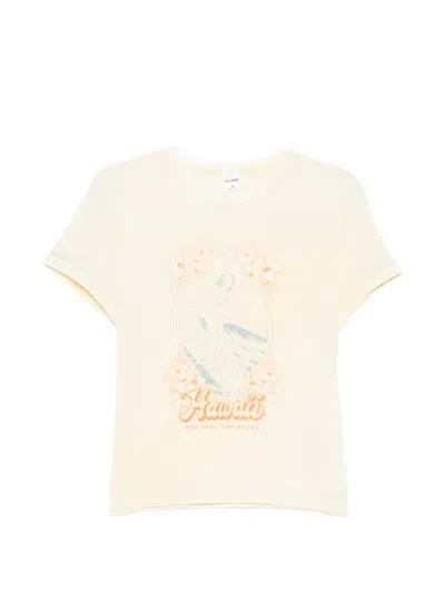Re/done Graphic-print T-shirt In Neutral