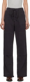 Re/done Paneled Denim Wide-leg Pants In Washed Black