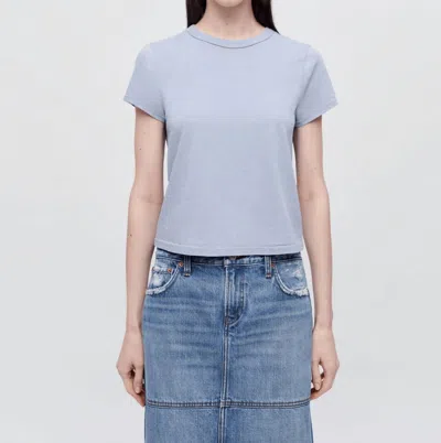 Re/done Hanes Boy Tee In Shark Blue