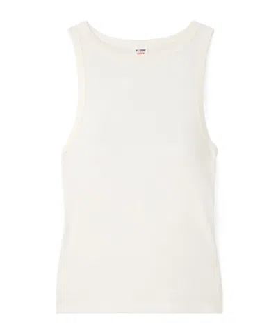 Re/done Hanes Ribbed Stretch-modal Tank In Multi