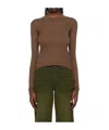 Re/done Hanes Sheer Top In Brown