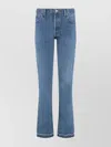 Re/done High-rise Skinny-fit Jeans Frayed Hem