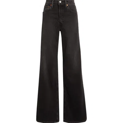 Re/done High Waist Wide Leg Jeans