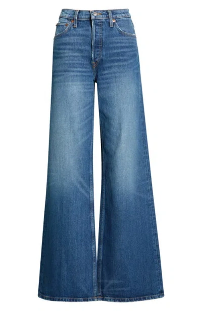 Re/done High Waist Wide Leg Jeans