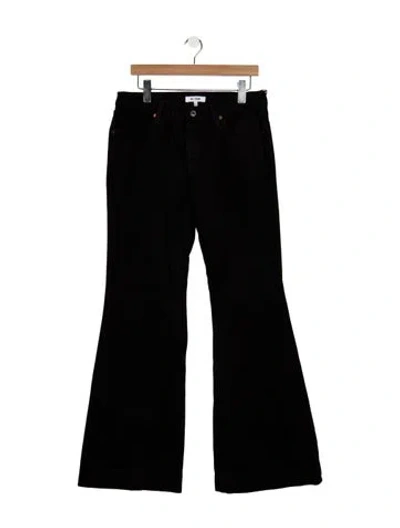 Pre-owned Re/done High-rise Flared Jeans In Black