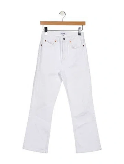 Pre-owned Re/done High-rise Flared Jeans In Blue