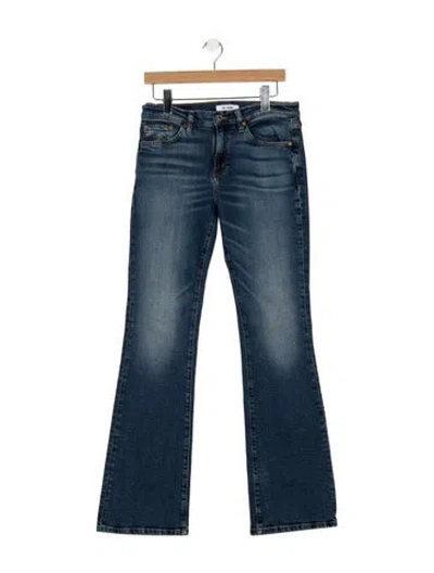 Pre-owned Re/done High-rise Flared Jeans In Blue