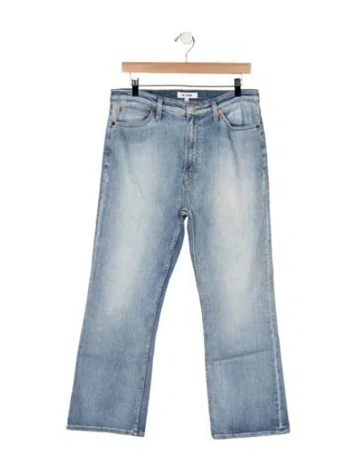 Pre-owned Re/done High-rise Flared Jeans In Blue