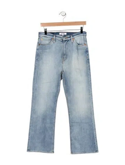 Pre-owned Re/done High-rise Flared Jeans In Blue
