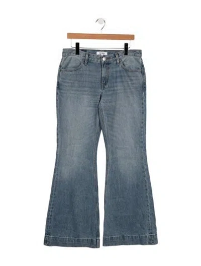 Pre-owned Re/done High-rise Flared Jeans In Blue