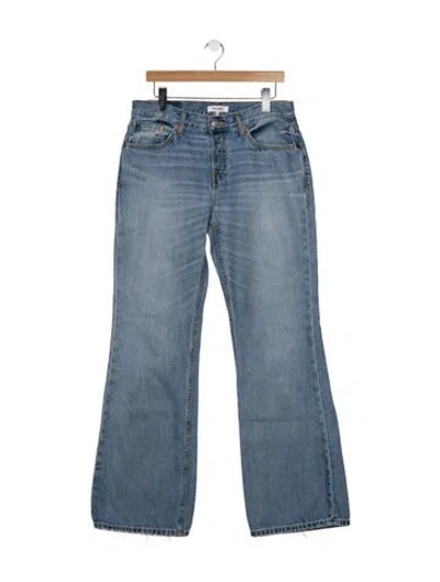 Pre-owned Re/done High-rise Flared Jeans In Blue