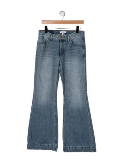Pre-owned Re/done High-rise Flared Jeans In Blue