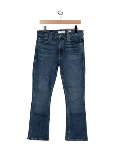 Pre-owned Re/done High-rise Flared Jeans In Blue