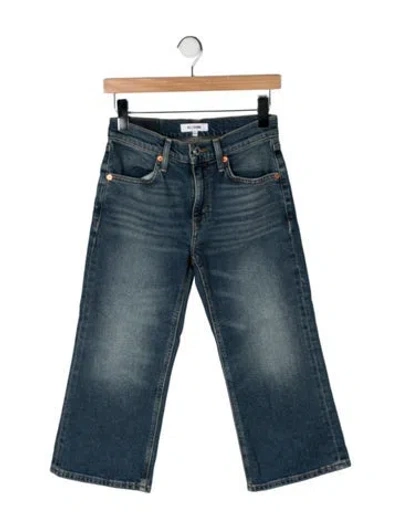 Pre-owned Re/done High-rise Flared Jeans In Blue