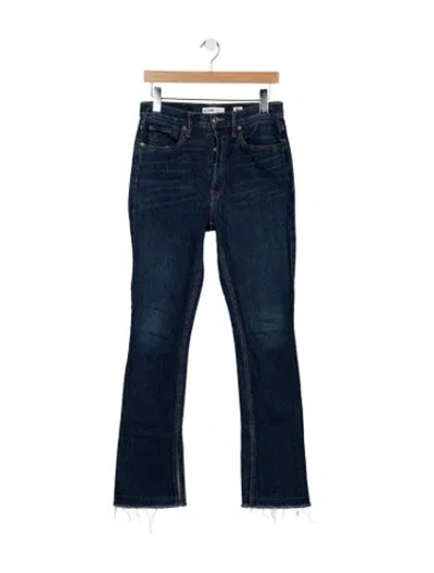 Pre-owned Re/done High-rise Flared Jeans In Blue