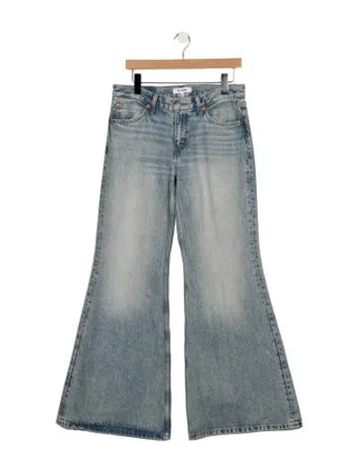 Pre-owned Re/done High-rise Flared Jeans In Blue
