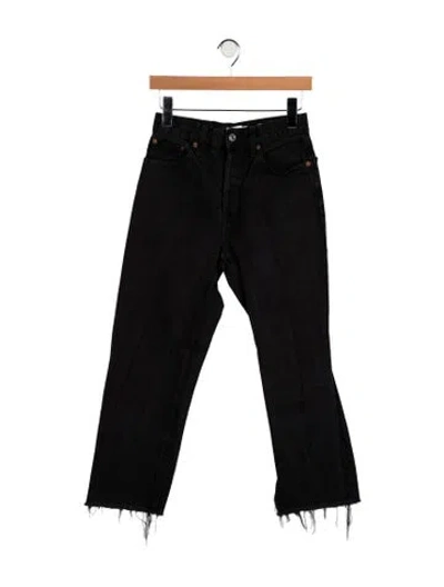 Pre-owned Re/done High-rise Flared Jeans In Blue