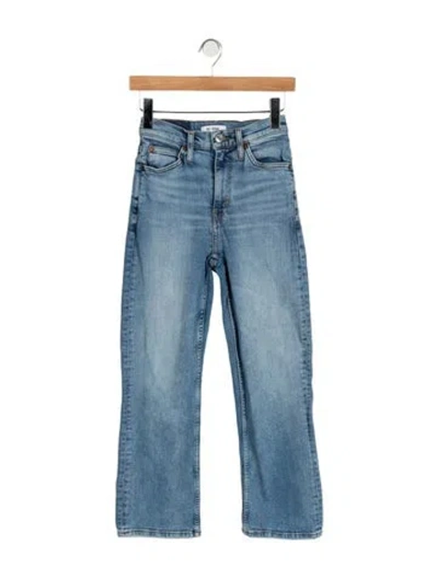 Pre-owned Re/done High-rise Flared Jeans In Blue