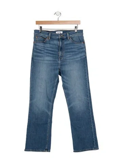 Pre-owned Re/done High-rise Flared Jeans In Blue