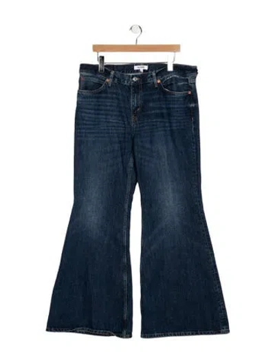 Pre-owned Re/done High-rise Flared Jeans In Blue