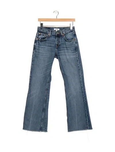 Pre-owned Re/done High-rise Flared Jeans In Blue