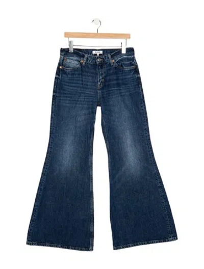 Pre-owned Re/done High-rise Flared Jeans In Blue