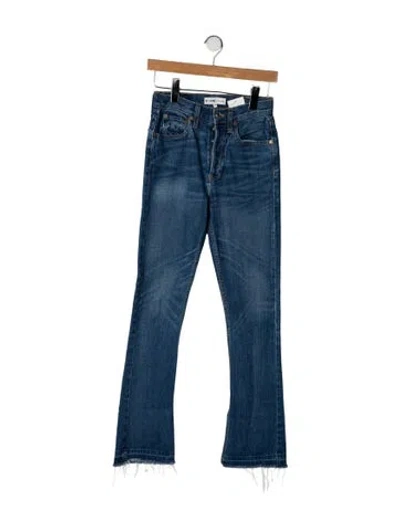 Pre-owned Re/done High-rise Flared Jeans In Blue