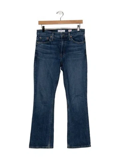 Pre-owned Re/done High-rise Flared Jeans In Blue