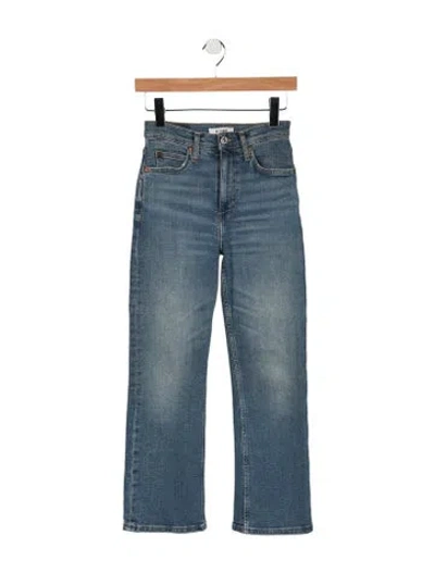 Pre-owned Re/done High-rise Flared Jeans In Blue