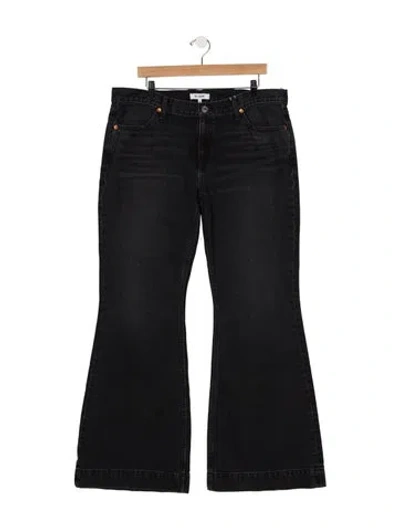 Pre-owned Re/done High-rise Flared Jeans W/ Tags In Black
