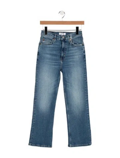Pre-owned Re/done High-rise Flared Jeans W/ Tags In Blue