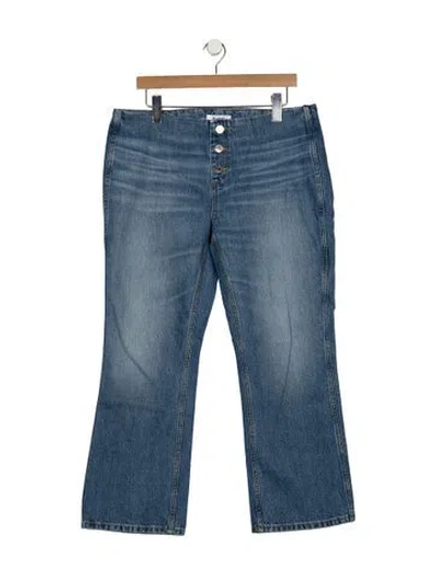 Pre-owned Re/done High-rise Flared Jeans W/ Tags In Blue