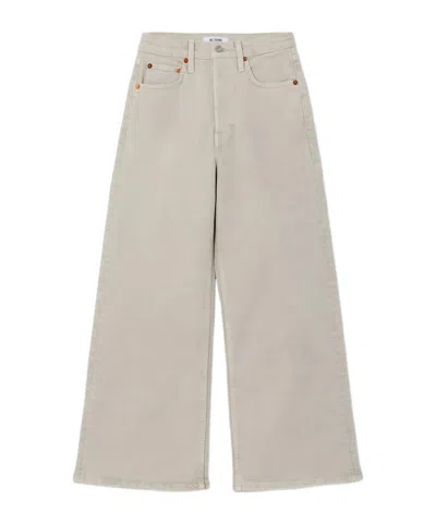 Re/done High-rise Jeans In Neutral